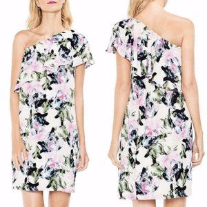 Vince Camuto floral One shoulder dress